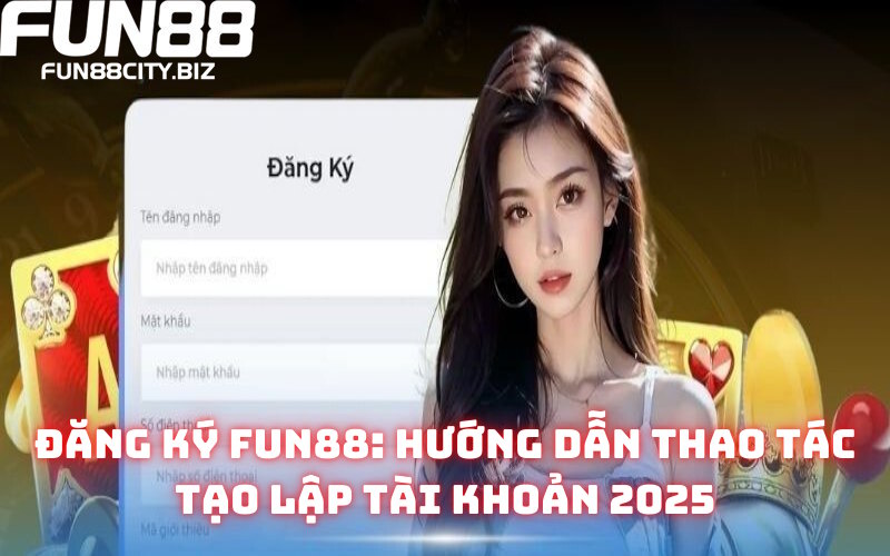 Đăng ký Fun88: Hướng dẫn thao tác tạo lập tài khoản 2025
